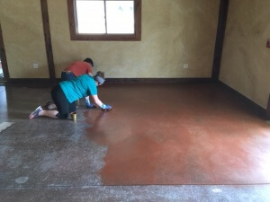 stainingfloor