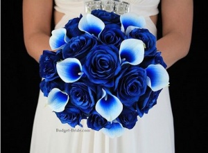 electric blue bouquet