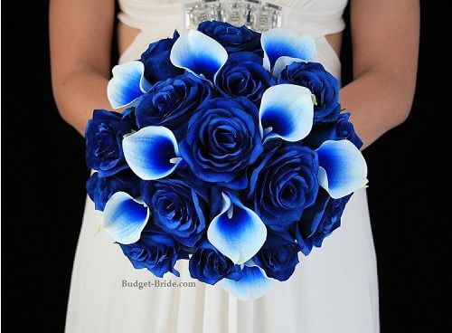 electric blue bouquet